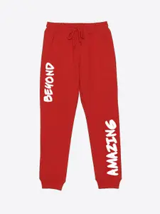 YK Marvel Boys Marvel Spider-Man Graphic Printed Joggers