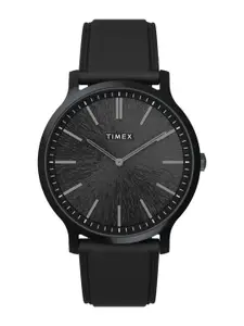 Timex Men Brass Dial & Leather Straps Analogue Watch TW2V43600