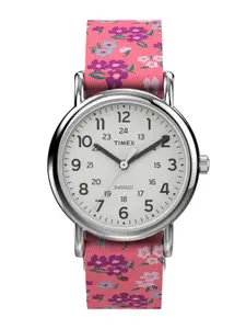 Timex Women Brass Dial & Straps Analogue Watch TW2V61400