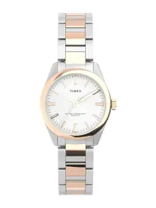 Timex Women Brass Dial & Stainless Steel Straps Analogue Watch TW2V26500