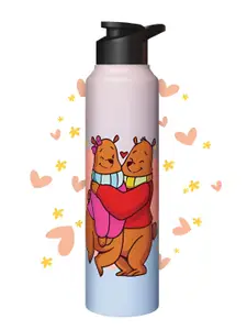 Speedex Pink & Brown Printed Stainless Steel Water Bottle 1 Litre