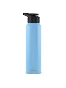 Speedex Blue & Black Brand Logo Printed Stainless Steel Water Bottle 1 Litre
