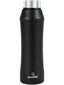 Speedex Black Brand Logo Printed Stainless Steel Water Bottle 1 Litre