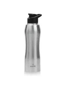 Speedex Silver-Toned Brand Logo Printed Stainless Steel Water Bottle 1 Litre
