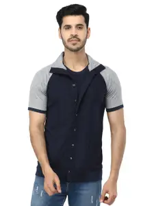 Black Collection Men Colourblocked Sweatshirt