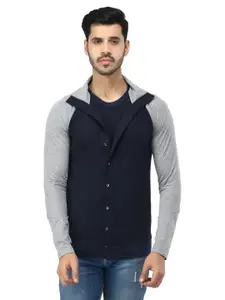 Black Collection Men Colourblocked Sweatshirt