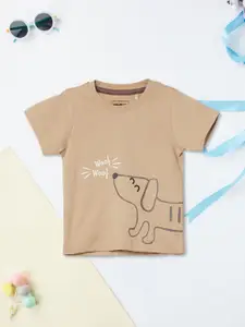 max Boys Graphic Printed Round Neck Cotton T-shirt