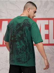 HIGHLANDER Marvel Venom Men Round Neck Drop Shoulder Oversized T-shirt