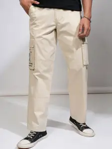 HIGHLANDER Men Solid Carpenter Fit Cargo Pant