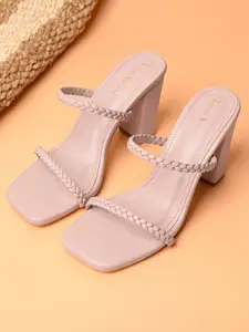 LOUIS STITCH Women Open Toe Block Heel Lightweight Sandals