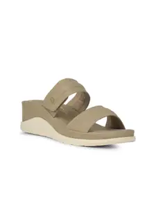 Bata Women Open Toe Wedge Sandals