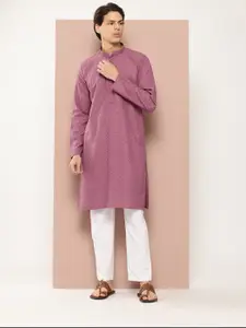 See Designs Men Embroidered Sequinned Kurta with Pyjamas