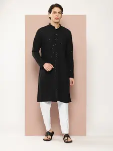 See Designs Men Embroidered Sequinned Kurta with Pyjamas