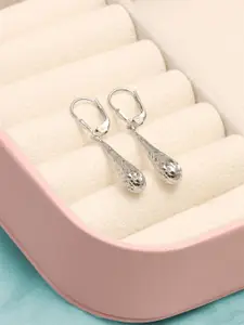 LeCalla 925 Sterling Silver-Plated Teardrop Drop Earrings