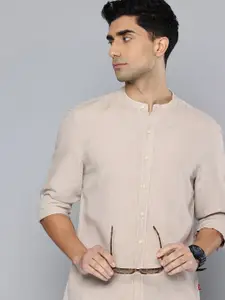 Levis Slim Fit Band Collar Casual Shirt