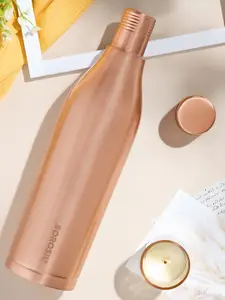BOROSIL Gemini Copper-Toned Pure Copper Water Bottle 1.1L