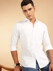 French Connection Men Premium Slim Fit Oversized Pure Cotton Casual Shirt