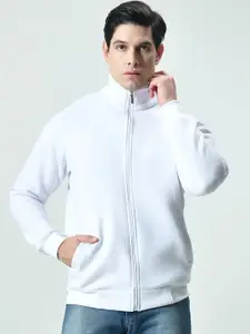 BAESD Men Mock Collar Solid Fleece Casual Lightweight Bomber Jacket