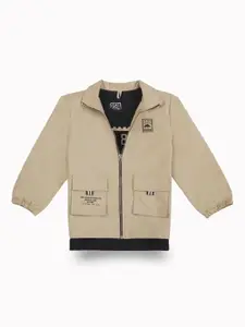 Gini and Jony Boys Graphic Printed Long Sleeves Tailored Jacket With Detachable T-shirt