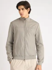 Antony Morato Men Mock Collar Front-Open Sweatshirt