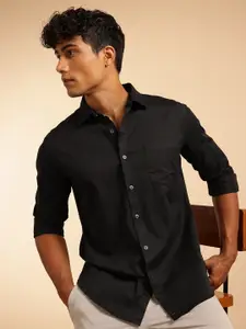 French Connection Solid Slim Fit Casual Shirt