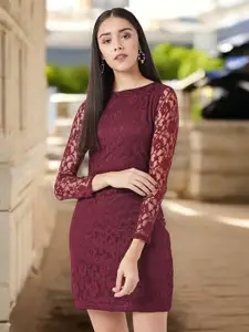 Miss Chase Lace Women Bodycon Mini Dress