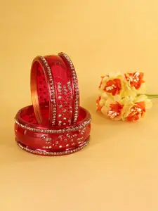 LAVAZZA Set Of 6 Zircon Diamond Stone Studded Bangles