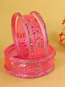 LAVAZZA Set Of 6 Zircon Diamond Studded Bangles