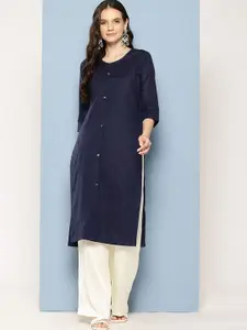 BAESD Round Neck Pure Cotton Straight Kurtas