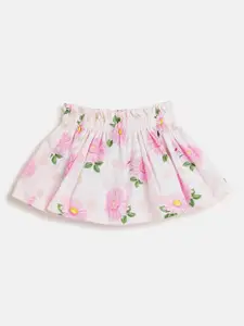 Chicco Girls Printed Flared Pure Cotton Mini Skirt