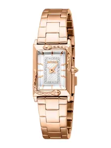 Just Cavalli Women Embellished Dial & Bracelet Style Straps Analogue Watch JC1L364M0075