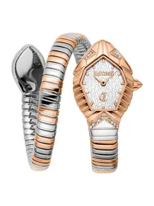 Just Cavalli Women Printed Dial & Wrap Around Straps Analogue Watch JC1L356M0065