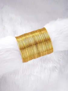 Peora Set Of 36 Gold-Plated Bangles