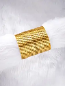 Peora Set Of 36 Gold-Plated Bangles