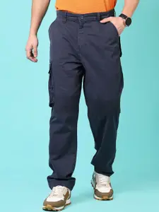 V-Mart Men Cotton Regular Fit Cargos Trouser