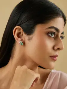 Kushal's Fashion Jewellery Embellished Bridal Circular Studs