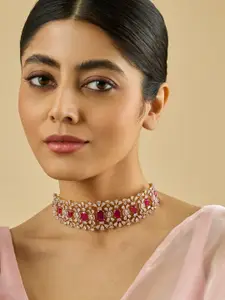 Kushal's Fashion Jewellery Copper Gold-Plated Necklace