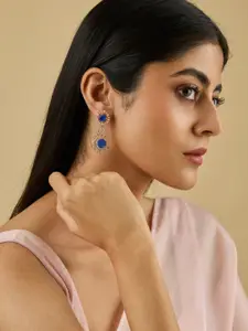 Kushal's Fashion Jewellery Copper Gold-Plated Zircon Stones Embellished Bridal Necklace