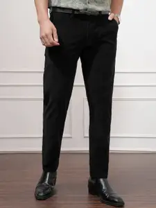 HIGHLANDER Men Corduroy Textured Slim Fit Trouser