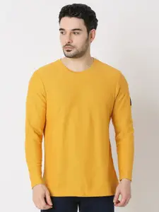 SPYKAR Men Solid Round Neck Cotton T-shirt