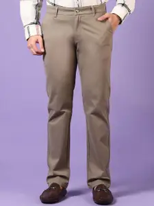 V-Mart Men Solid Twill Formal Trousers