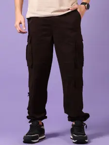 V-Mart Men Regular Fit Cotton Cargo Style Joggers