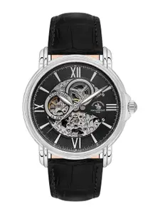 SANTA BARBARA POLO & RACQUET CLUB Men Dial & Leather Straps Analogue Watch SB.8.10002-2