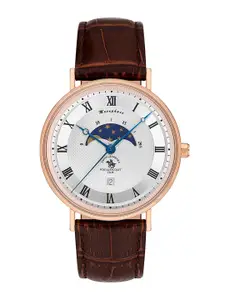 SANTA BARBARA POLO & RACQUET CLUB Men Dial & Leather Straps Analogue Watch SB.4.10014-5