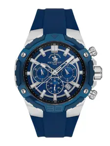 SANTA BARBARA POLO & RACQUET CLUB Men Patterned Dial & Straps Analogue Watch SB.5.10002-3