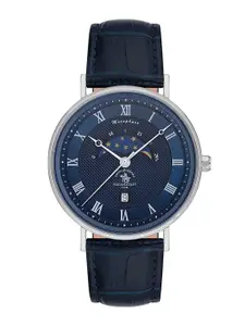 SANTA BARBARA POLO & RACQUET CLUB Men Leather Straps Analogue Watch SB.4.10014-3