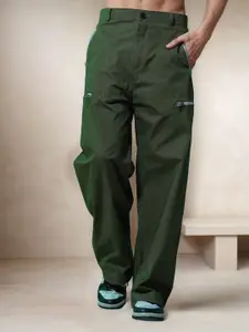 The Roadster Lifestyle Co Men Cotton Mid Rise Trousers