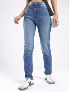 glitchez Women Slim Fit Light Fade Stretchable Jeans