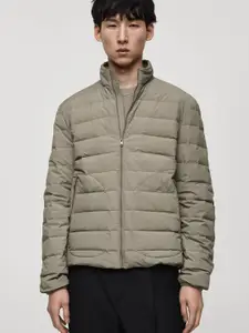 MANGO MAN Essentials Down Feather Thermoregulating High Neck Quilted Jacket