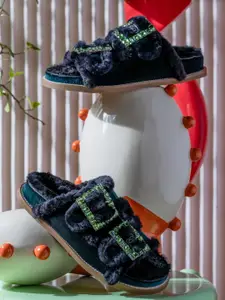 Saint G Women Embellished Open Toe Flats